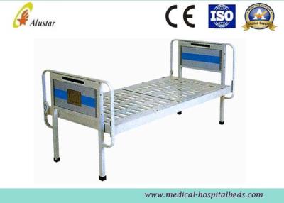 China Elektronisches Pulver-überzogenes einfaches medizinisches Krankenhaus-Bett-Stahlrahmen-Flachbett (ALS-FB001) zu verkaufen