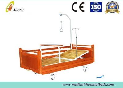 China Wooden Style Home Care Medical Hospital Beds With Lift Pole One Crank Ward (ALS-M109) for sale