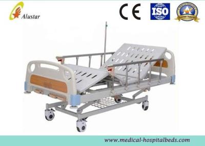China Adjustable Aluminum Alloy Handrail 3-Position Manual Medical Hospital Nursing Bed (ALS-M324) for sale