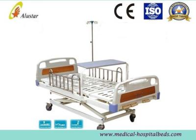 China 3 camas de hospital médicas manuales de la posición con la barandilla del acero inoxidable (ALS-M319) en venta