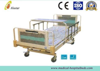 China Aluminum Alloy Handrail Adjustable Double Crank Ward Bed Medical Hospital Beds (ALS-M231) for sale