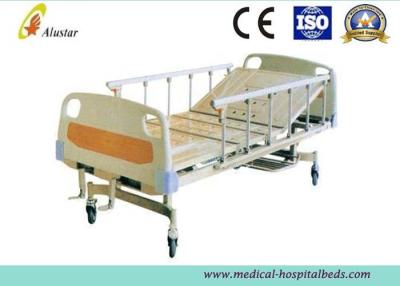 China 2 Crank Medical Hospital Ward Beds Abs Bed Surface With Shoes Holder (ALS-M227) for sale