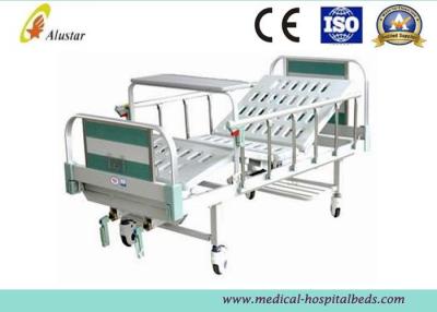 中国 セリウム公認マニュアル 2 の覆われた足車（ALS-M223）が付いている不安定な医学の病院用ベッド 販売のため
