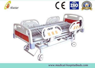 China Cinco camas elétricas do hospital da função, viram a cama com rede de arame Bedboard dos trilhos do ABS (ALS-E512) à venda