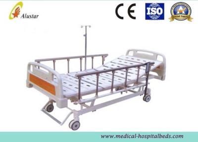 China Detachable ABS Head Aluminum Alloy Foldable Hospital ICU Electric Beds With 3 Function (ALS-E322) for sale