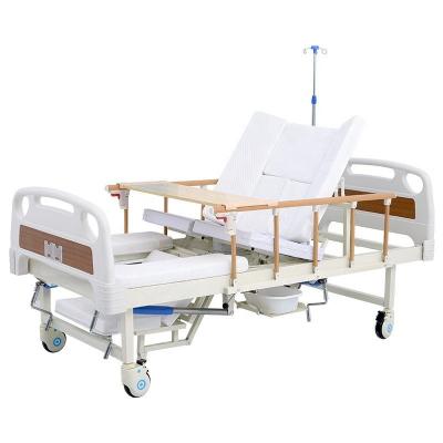 China Foldable Side Rails Hospital Nursing Bed With Four Castors for sale