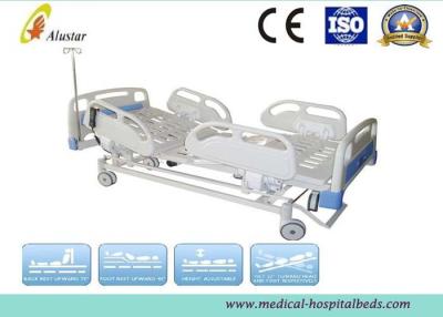 China Hospital Electric Bed 5 Funtion ABS Guardrails ICU Bed With Brake Wheel (ALS-E502) for sale