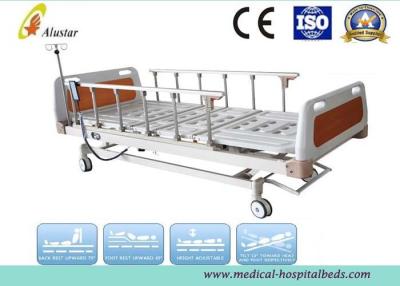 China 5 Funtion Aluminum Alloy Guardrail Hospital Electric Bed With Central Brakes (ALS-E503) for sale