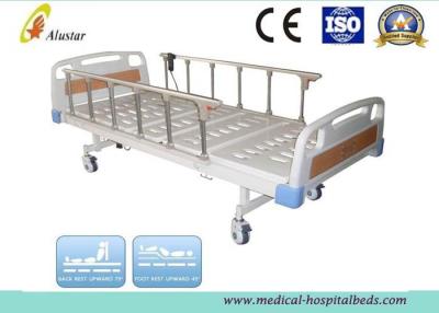 China Flalt ABS Head Hospital Electric Bed With Aluminum Alloy Guardrail 2150*950*550mm (ALS-E201) for sale
