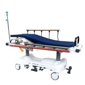 China Aluminum Stretcher PP Trolley With IV Pole And Oxygen Tank Holder for sale