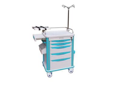 China Simple Style Plastic Medical Emergency Trolley Cart Back Without Accessory  (ALS-ET118J) for sale