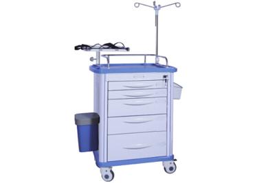 China Movable ABS Hospital Crash Cart Medical Equipment Trolley With Wheels  (ALS-ET003B) for sale
