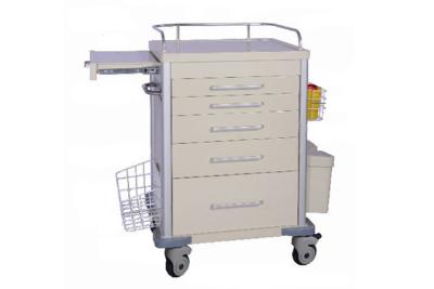 China Hospital Medical Trolley ABS Nursing Crash Cart Emergency Drug Trolley (ALS-ET110) for sale