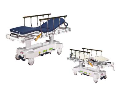 China Stainless Steel Stretcher Trolley With Safety Belts Height Adjustable For 250kg Load Capacity for sale