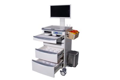 China Hospital Mobile Laptop Crash Cart Medical Furniture Trolley With Drawers  (ALS-WT05) for sale