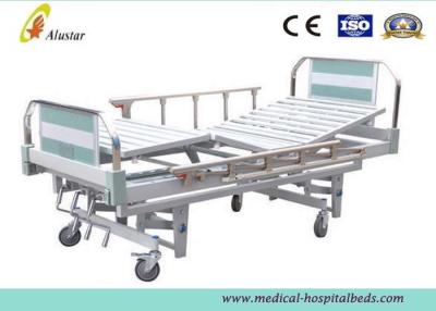 China Aluminum Pipe Medical Hospital Beds Manual 3 Crank Bed For Hospital Care (ALS-M314) for sale