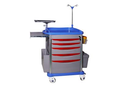 China ABS Hospital Emergency Trolleys With Drawers for sale