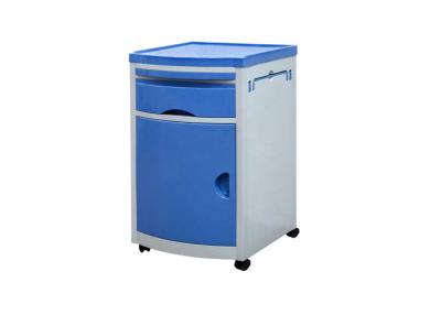 China ABS Plastic Movable Hospital Bedside Locker As Hospital Furniture For Ward Room for sale