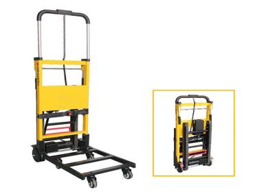 China Yellow Electric Fold Stair Climbing Cart , Stair Climbing Hand Truck Stair Lift for sale