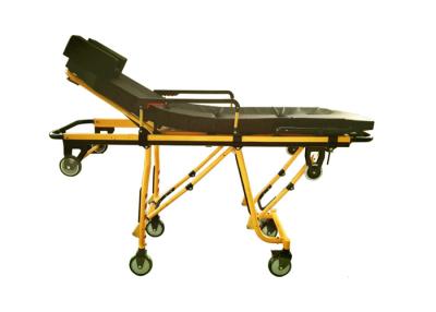 China Automatic Loading Wheeled Ambulance Stretcher Trolley For Incubator 150mm Castors for sale