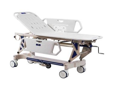 China Manual Patient Transfer Stretcher Trolley With ABS Side Rails , 2 Years Warranty for sale