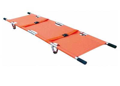 China Medical Emergency Rescue 2 Folding Stretcher Collapsible Ambulance Stretcher for sale