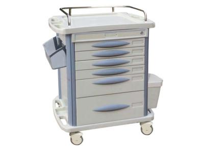 China Noiseless Luxury Anesthesia Hospital Cart Medical Trolley With Utility Container (ALS-MT136) for sale