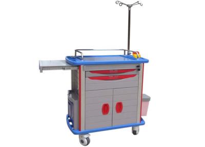 China ABS Nursing Medical Trolleys , Emergency Medicine Cart With Optiona CPR Board ( ALS-MT118) for sale