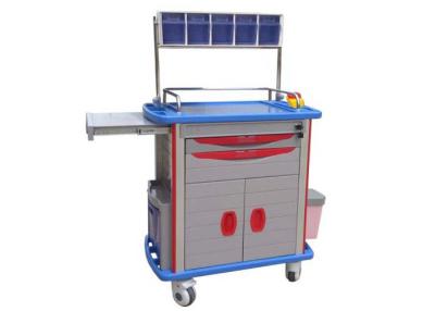 China Soft Glass Top Luxury Medical Anesthesia Trolley ABS Cart With Utility Container (ALS-MT104) for sale