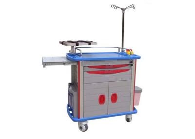 China Emergency ABS Medical Trolley Medicine Cart With Drawer And Door (ALS-MT116b) for sale