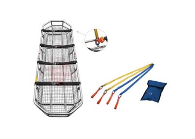 China Adjustable Flexible Stainless Steel 350kg Rescue Basket Stretcher for sale