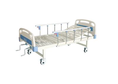 China Semi Fowler 2 Crank Manual 250KG Medical Hospital Beds Mobile With Castors for sale