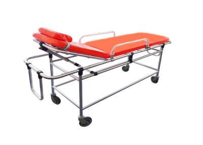 China Non Magnetic Alloy High Strength Ambulance Stretcher Bed For Mri Hospital for sale