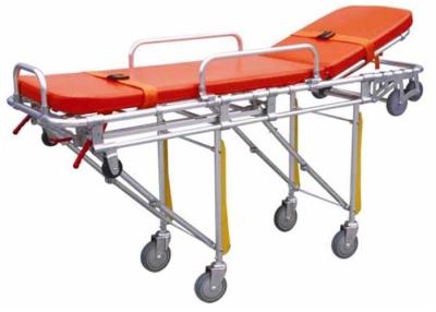 China Hospital Emergency Ambulance Stretcher Trolley Aluminum Alloy Automatic Loading Stretcher for sale