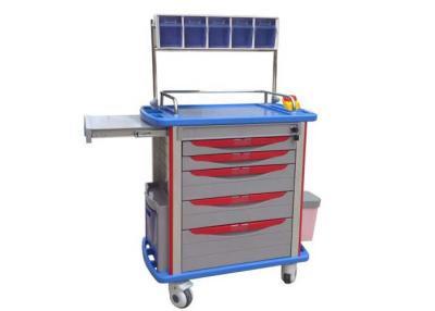 China CE Approved ABS Anesthesia Medical Trolley, Crash Cart With Multi-Bin Container (ALS-MT106) for sale