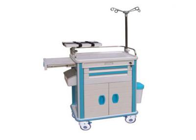 China Hospital Medical Trolley Cart With Four Castors ,ABS Emergency cart (ALS-MT117b) for sale