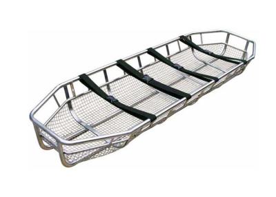 China Folding Stretcher Emergency Rescue Stainless Steel Helicopter Medical Basket Stretcher AL-SA122 for sale