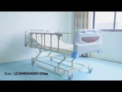 Electronic Powder Coated Medical Hospital Beds Steel Frame