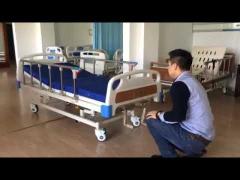 Backrest Adjustable Medical Hospital Bed Single Crank
