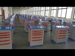 ABS Hospital Emergency Trolleys Anti Corrosion With Drawers