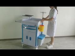 Mobile Stainless Steel Hospital Medical Trolley Anti Corrosion
