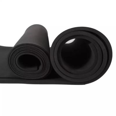 China Thickened black insulation neoprene cr rubber sheet mat roll for sale