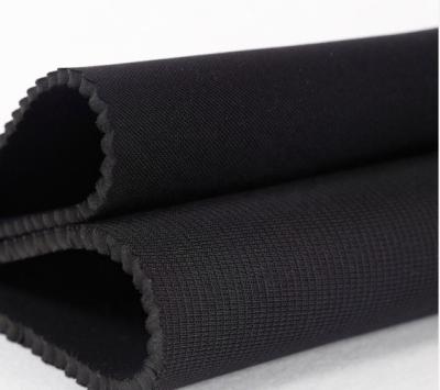 China Knitted Ribbed Neoprene Fabric , 10-13 Degree Hardness 5mm Neoprene Sheet for sale