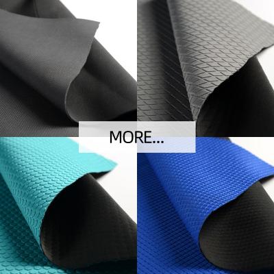 China Coarse Graining Wetsuit Fabric Material , Embossing Microgroove Clothes Neoprene Fabric for sale
