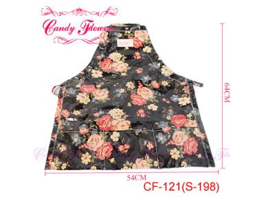 China Personalised womens Waterproof kitchen Apron , cooking flowery aprons for sale