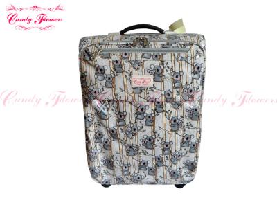 China Lightest Weight 21 inch luggage / suitcases with 4 wheels , Koala Climbing Bamboo Design for sale