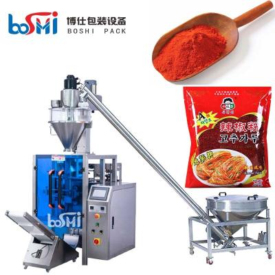 China máquina de empacotamento do pó da especiaria da farinha de 200g 500g com enchimento de alimentação automático da escala à venda