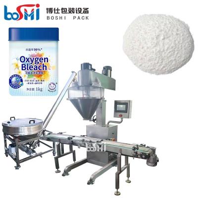 China Multifunction Semi Automatic Bottle Filling Machine For Washing Powder Laundry Powder for sale