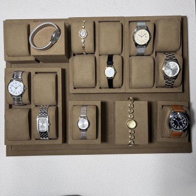 China Coffee Color Luxury Watch Display Rectangle Wood Watch Set Box for sale