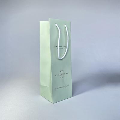China ODM Mint Green Thickened Paper Creative Wedding Bag With Logo for sale